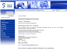 Tablet Screenshot of pflegekraftboerse.de